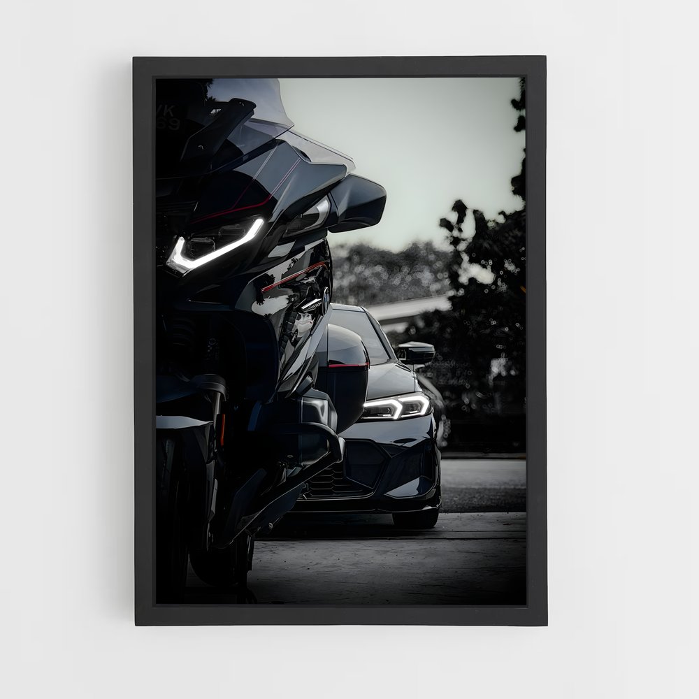 Poster Virage Noir – affiche BMW Motorrad (vue 2)